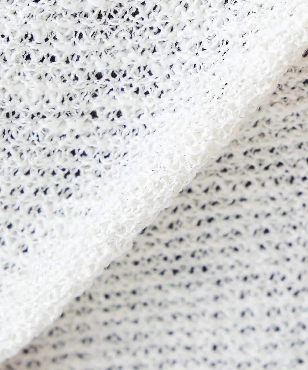 K2CHD23059 a.v.v(アー・ヴェ・ヴェ) ラメキーネックカーディガン アイボリー