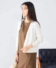 K2CHD30054 a.v.v(アー・ヴェ・ヴェ) シアーラメトッパーカーディガン アイボリー