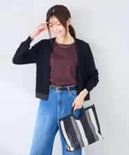 K2CHD30054 a.v.v(アー・ヴェ・ヴェ) シアーラメトッパーカーディガン アイボリー