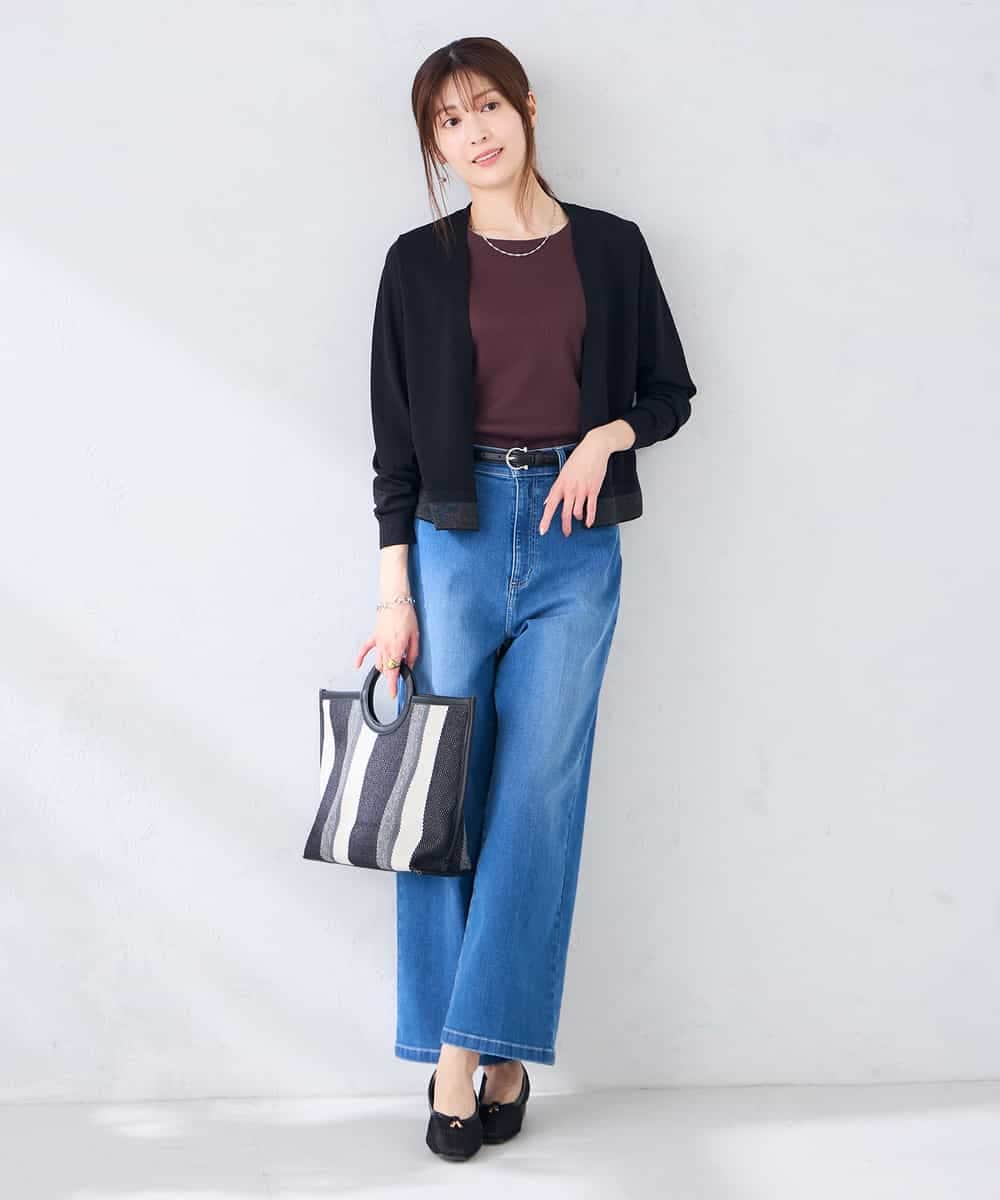 K2CHD30054 a.v.v(アー・ヴェ・ヴェ) シアーラメトッパーカーディガン アイボリー