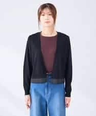 K2CHD30054 a.v.v(アー・ヴェ・ヴェ) シアーラメトッパーカーディガン アイボリー