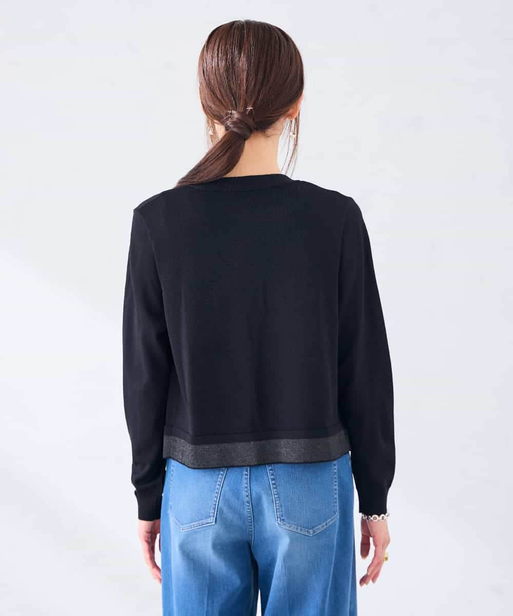 K2CHD30054 a.v.v(アー・ヴェ・ヴェ) シアーラメトッパーカーディガン アイボリー