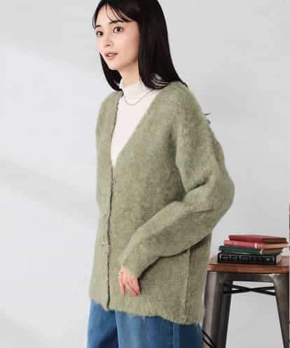 K2CKA70049 a.v.v 【WEB限定】Vネックシャギーニットカーディガン