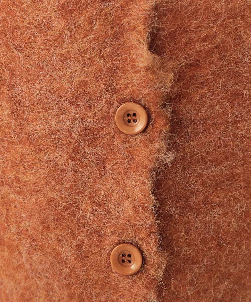 K2CKA70049 a.v.v(アー・ヴェ・ヴェ) 【WEB限定】Vネックシャギーニットカーディガン ライトブルー