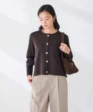 K2CKD01064 a.v.v(アー・ヴェ・ヴェ) ミラノリブ ニット ジャケット レッド