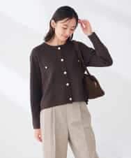 K2CKD01064 a.v.v(アー・ヴェ・ヴェ) ミラノリブ ニット ジャケット レッド