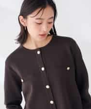 K2CKD01064 a.v.v(アー・ヴェ・ヴェ) ミラノリブ ニット ジャケット レッド