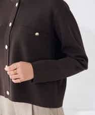 K2CKD01064 a.v.v(アー・ヴェ・ヴェ) ミラノリブ ニット ジャケット レッド