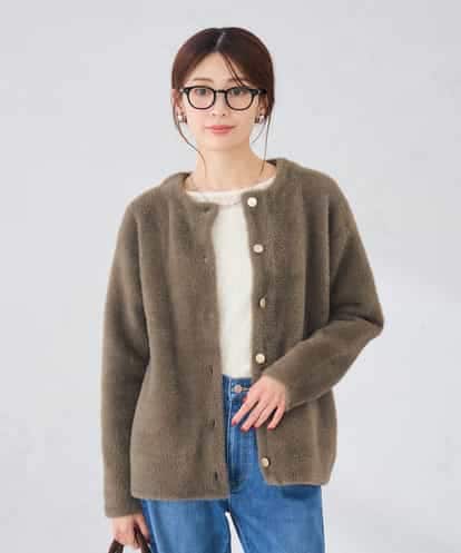 K2CKD05069 a.v.v フェレットライクダブルフェイス カーディガン