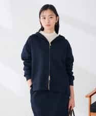 K2CKD09059 a.v.v(アー・ヴェ・ヴェ) バックフレア ダンボール ZIP パーカー ネイビー
