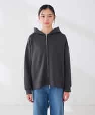 K2CKD09059 a.v.v(アー・ヴェ・ヴェ) バックフレア ダンボール ZIP パーカー ネイビー