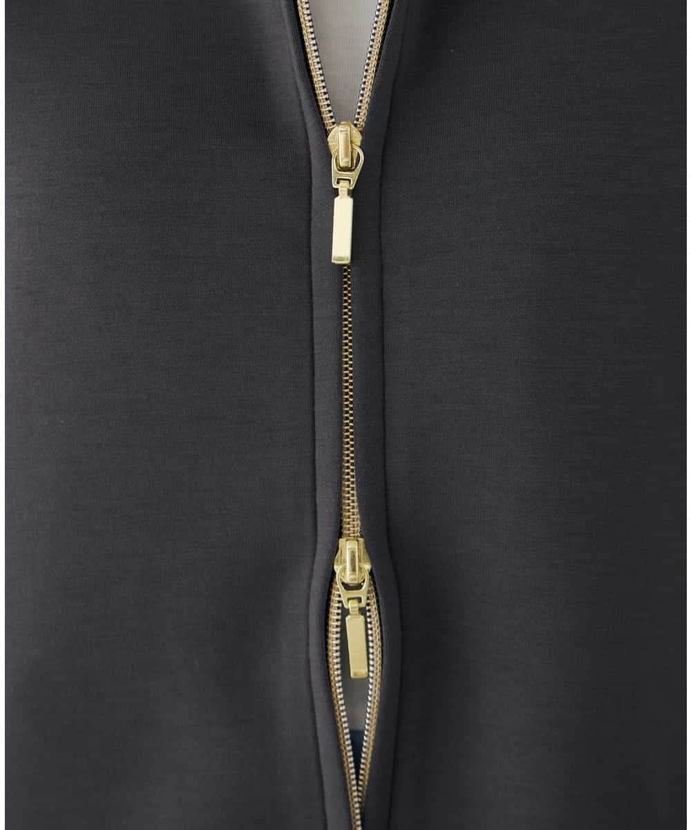 K2CKD09059 a.v.v(アー・ヴェ・ヴェ) バックフレア ダンボール ZIP パーカー ネイビー