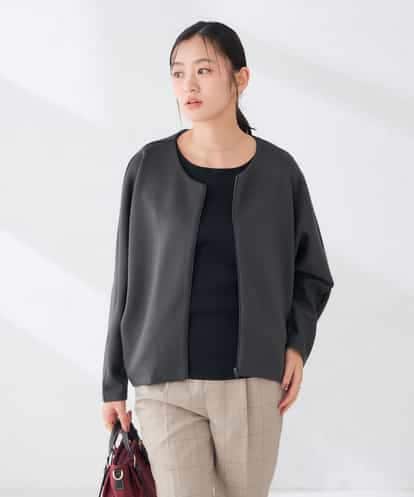 K2CKD35059 a.v.v ダンボール ノーカラー ZIP カーディガン