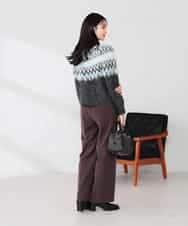 K2CLA15059 a.v.v(アー・ヴェ・ヴェ) 【2WAY】フェアアイルニットカーディガン グレー