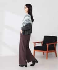 K2CLA15059 a.v.v(アー・ヴェ・ヴェ) 【2WAY】フェアアイルニットカーディガン グレー