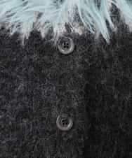 K2CLA15059 a.v.v(アー・ヴェ・ヴェ) 【2WAY】フェアアイルニットカーディガン グレー