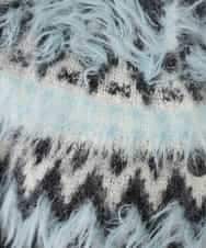 K2CLA15059 a.v.v(アー・ヴェ・ヴェ) 【2WAY】フェアアイルニットカーディガン グレー