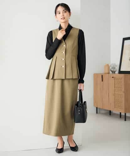 K2EBD11109 a.v.v 【2SET】ペプラムジレ×ナロースカート