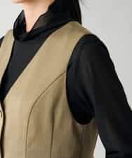 K2EBD11109 a.v.v(アー・ヴェ・ヴェ) 【2SET】ペプラムジレ×ナロースカート モカ