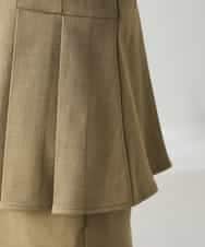 K2EBD11109 a.v.v(アー・ヴェ・ヴェ) 【2SET】ペプラムジレ×ナロースカート モカ