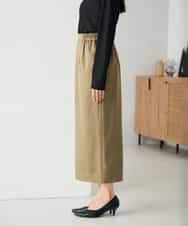 K2EBD11109 a.v.v(アー・ヴェ・ヴェ) 【2SET】ペプラムジレ×ナロースカート モカ