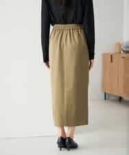 K2EBD11109 a.v.v(アー・ヴェ・ヴェ) 【2SET】ペプラムジレ×ナロースカート モカ