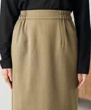 K2EBD11109 a.v.v(アー・ヴェ・ヴェ) 【2SET】ペプラムジレ×ナロースカート モカ