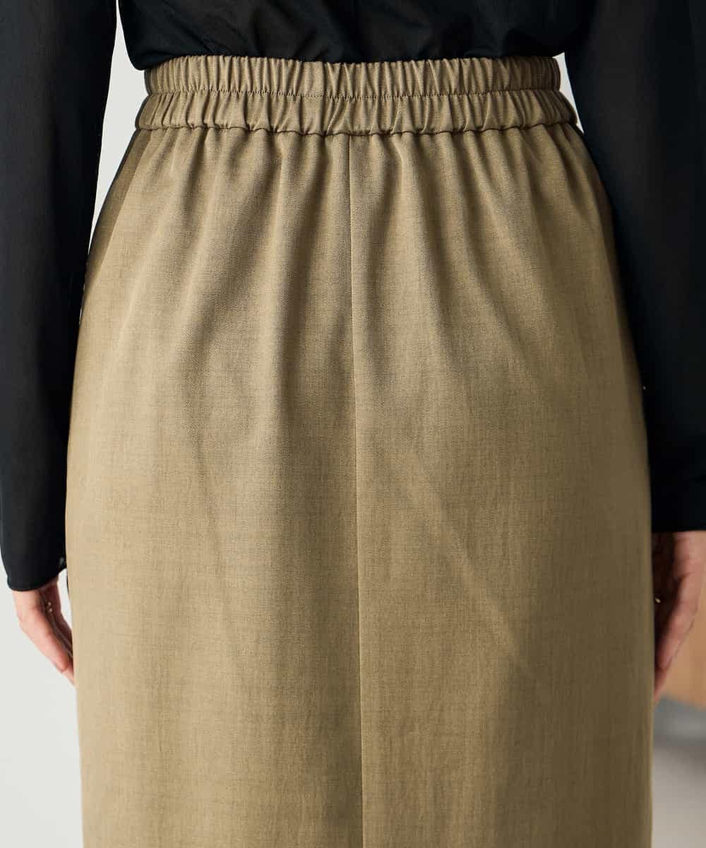 K2EBD11109 a.v.v(アー・ヴェ・ヴェ) 【2SET】ペプラムジレ×ナロースカート モカ