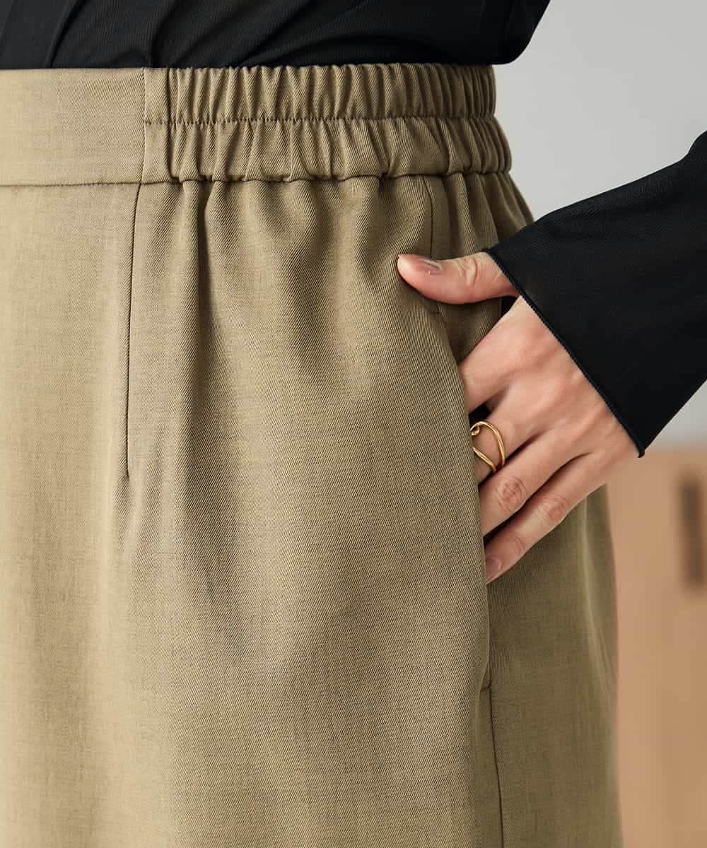 K2EBD11109 a.v.v(アー・ヴェ・ヴェ) 【2SET】ペプラムジレ×ナロースカート モカ