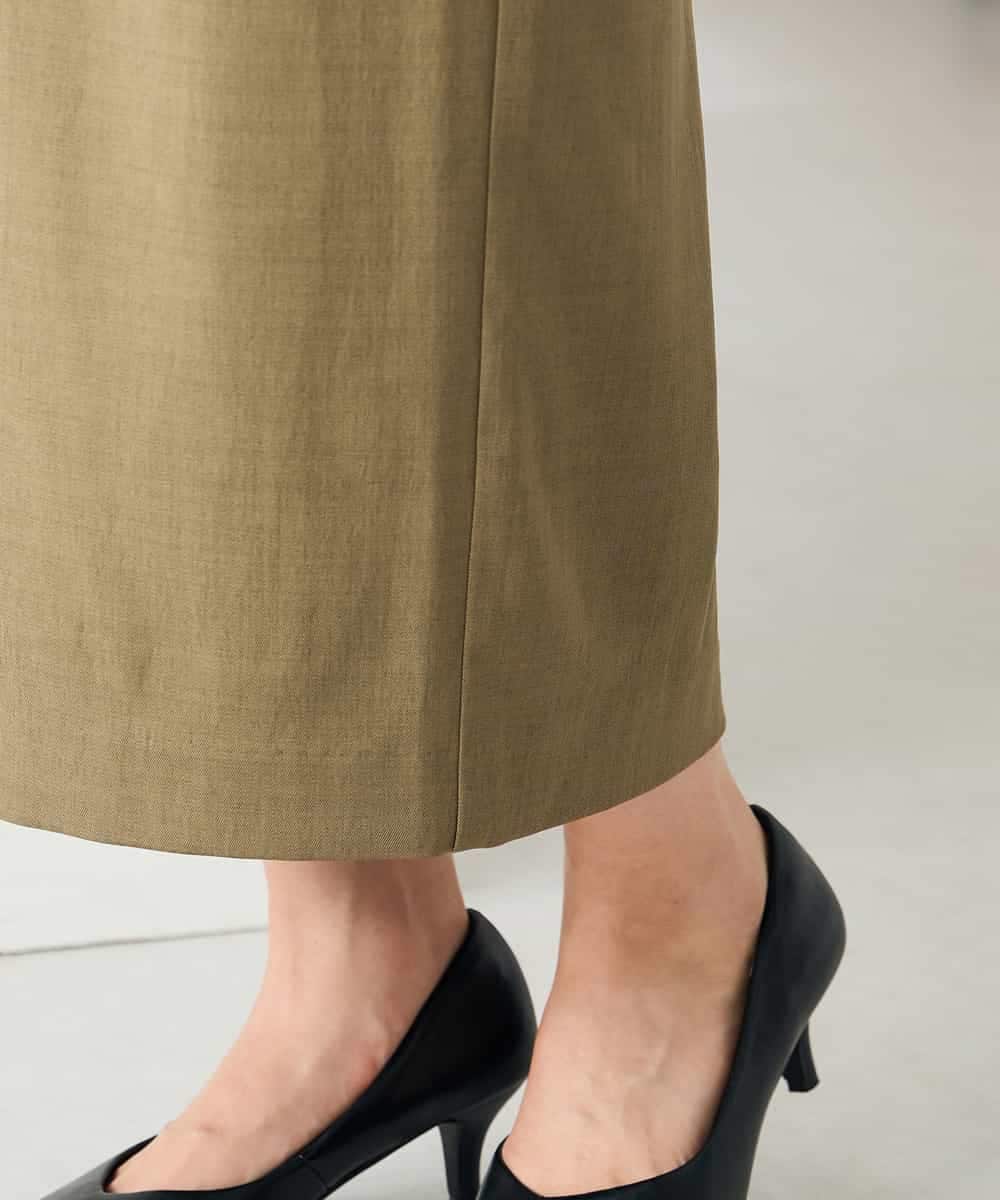 K2EBD11109 a.v.v(アー・ヴェ・ヴェ) 【2SET】ペプラムジレ×ナロースカート モカ