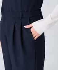 K2EFD03109 a.v.v(アー・ヴェ・ヴェ) 【洗える】Vネックコンビネゾン ネイビー