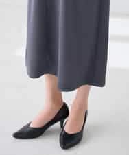 K2EFD05089 a.v.v(アー・ヴェ・ヴェ) サテンドルマンスリーブワンピース ベージュ