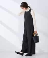 K2EFD06099 a.v.v(アー・ヴェ・ヴェ) スクエアネックオールインワン ブラック