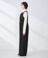 K2EFD06099 a.v.v(アー・ヴェ・ヴェ) スクエアネックオールインワン ブラック