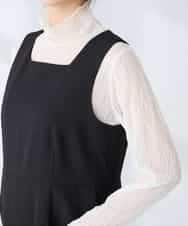 K2EFD06099 a.v.v(アー・ヴェ・ヴェ) スクエアネックオールインワン ブラック