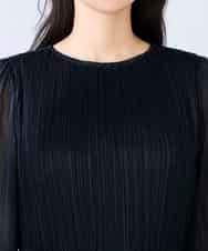 K2EFD12109 a.v.v(アー・ヴェ・ヴェ) ランダムプリーツワンピース ネイビー