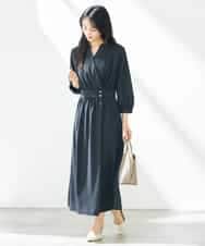 K2EGA11109 a.v.v(アー・ヴェ・ヴェ) カシュクールワンピース ネイビー