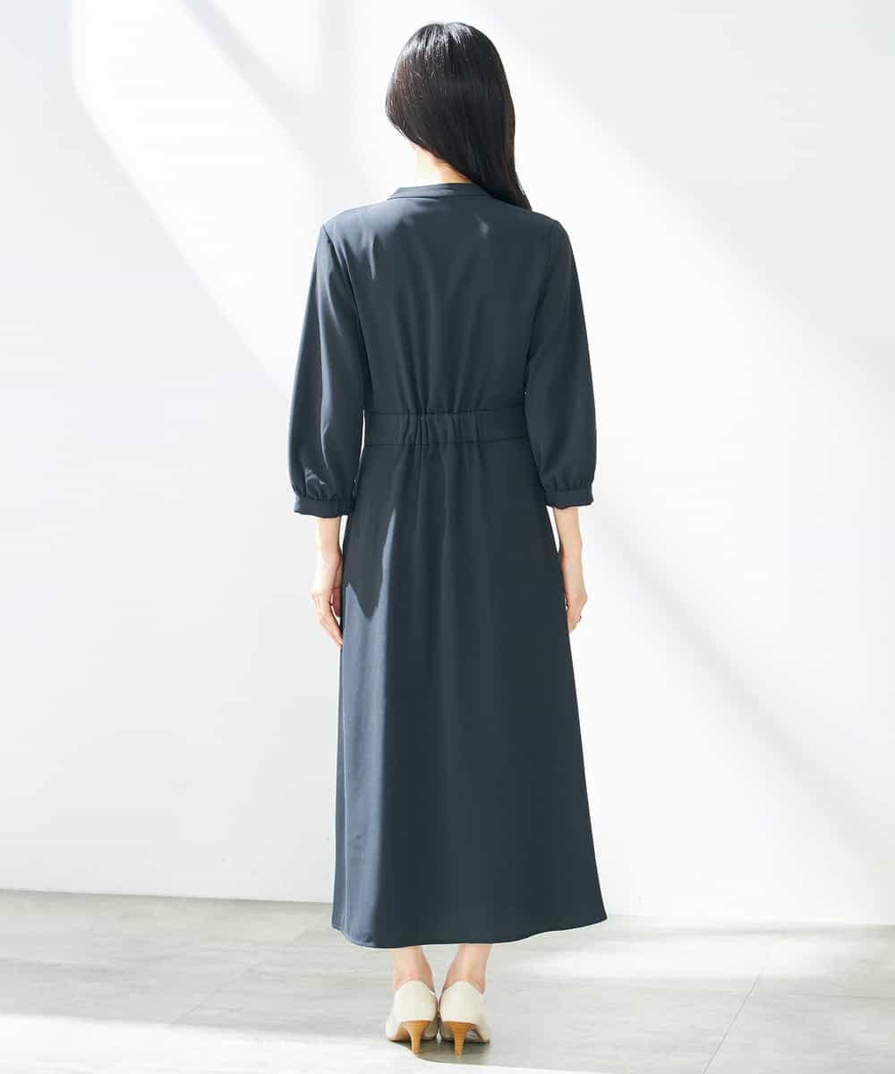 K2EGA11109 a.v.v(アー・ヴェ・ヴェ) カシュクールワンピース ネイビー