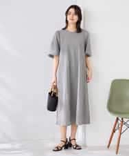 K2EGD01089 a.v.v(アー・ヴェ・ヴェ) ソフトサッカーパフスリーブワンピース ブルー