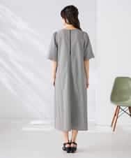 K2EGD01089 a.v.v(アー・ヴェ・ヴェ) ソフトサッカーパフスリーブワンピース ブルー