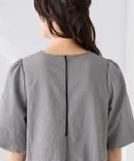 K2EGD01089 a.v.v(アー・ヴェ・ヴェ) ソフトサッカーパフスリーブワンピース ブルー