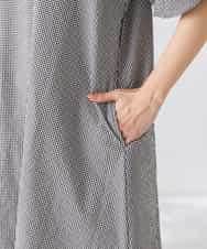 K2EGD01089 a.v.v(アー・ヴェ・ヴェ) ソフトサッカーパフスリーブワンピース ブルー