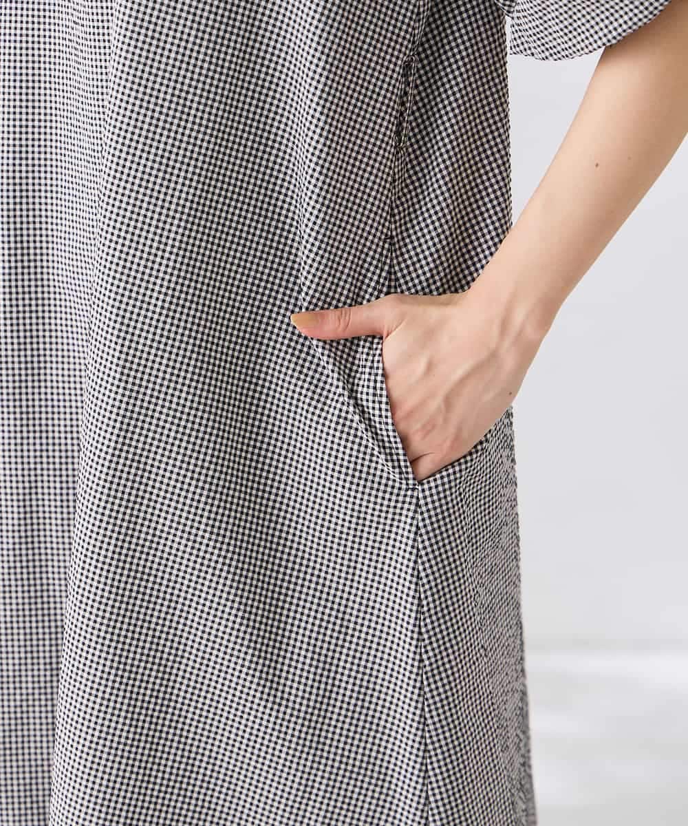 K2EGD01089 a.v.v(アー・ヴェ・ヴェ) ソフトサッカーパフスリーブワンピース ブルー