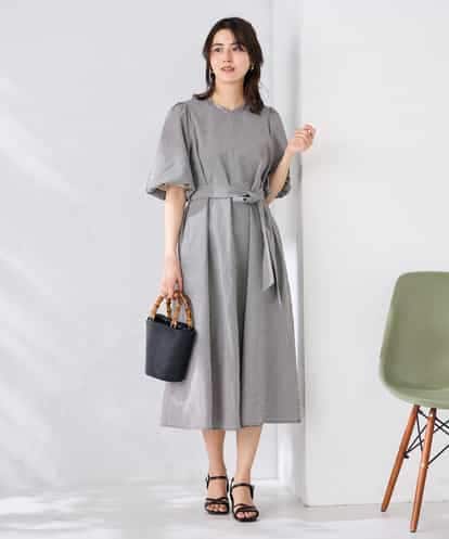 K2EGD01089 a.v.v ソフトサッカーパフスリーブワンピース