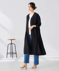 K2EGD11079 a.v.v(アー・ヴェ・ヴェ) 【洗える】カラーレスシャツワンピース カーキ