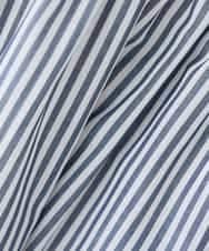 K2EGD13089 a.v.v(アー・ヴェ・ヴェ) フレアシャツワンピース ネイビーストライプ柄