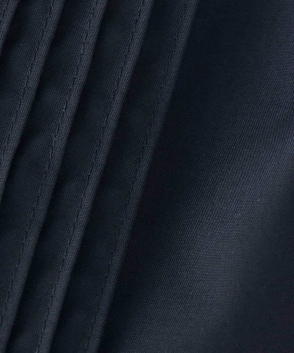 K2EGD13089 a.v.v(アー・ヴェ・ヴェ) フレアシャツワンピース ネイビーストライプ柄