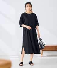 K2EHD16059 a.v.v(アー・ヴェ・ヴェ) カフタンワンピース ライトイエロー