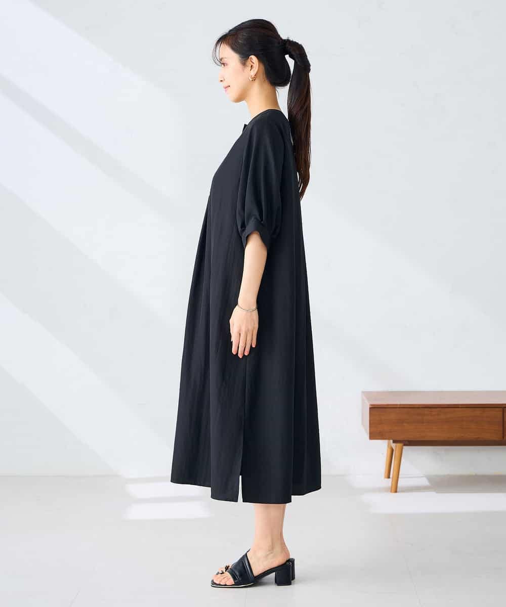 K2EHD16059 a.v.v(アー・ヴェ・ヴェ) カフタンワンピース ライトイエロー