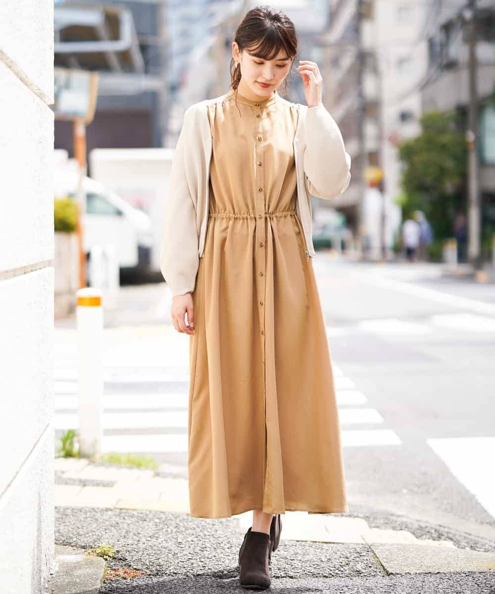 K2EIG44079 a.v.v(アー・ヴェ・ヴェ) フロントオープンワンピース オレンジ